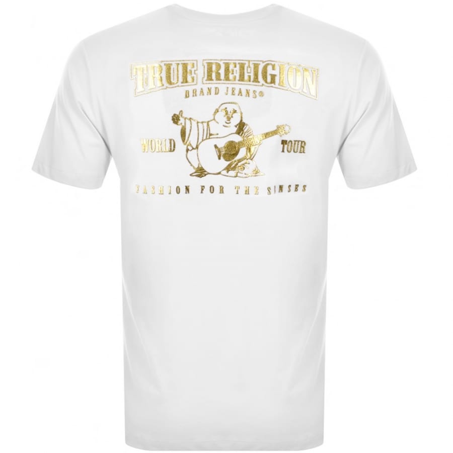 Alternative Image for ProductTrue Religion Metallic Buddha T Shirt White2